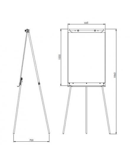 Flipchart Popchart - Дошка аудиторна, фліпчарт. Малюнок 1