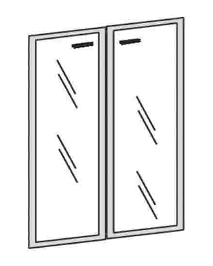 Двері скляні Ф-802 - кабінет Флекс. Головний малюнок